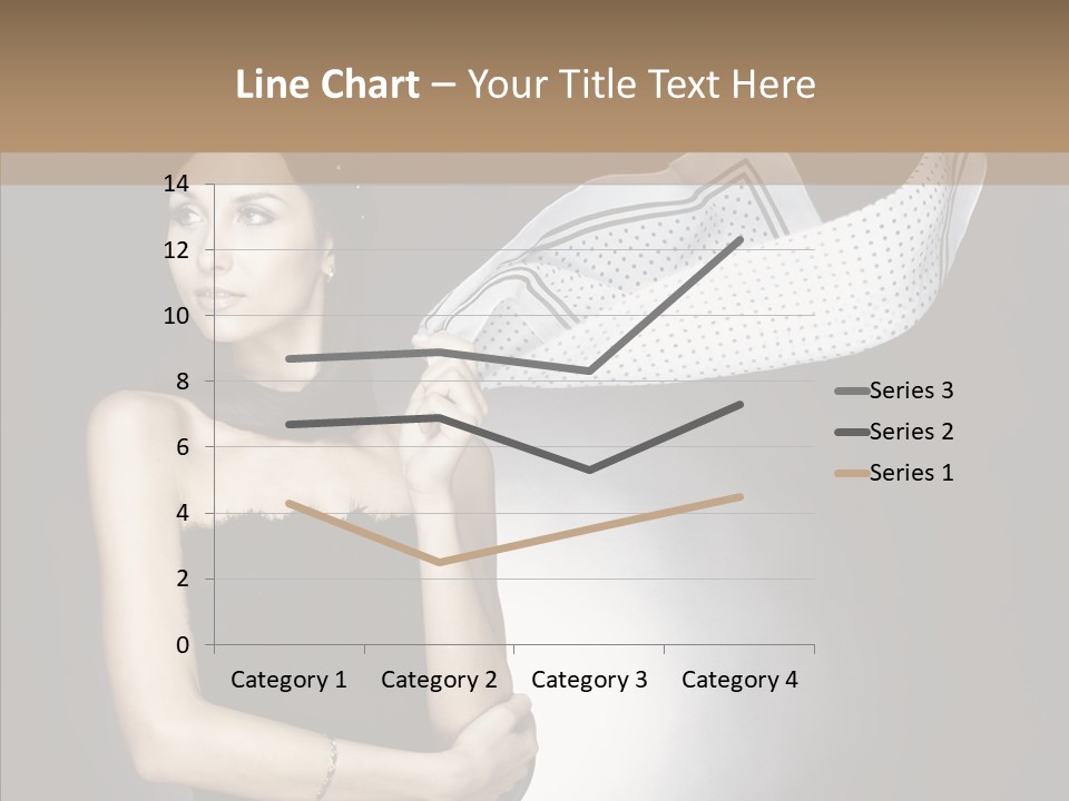 Brunette France Seductress PowerPoint Template