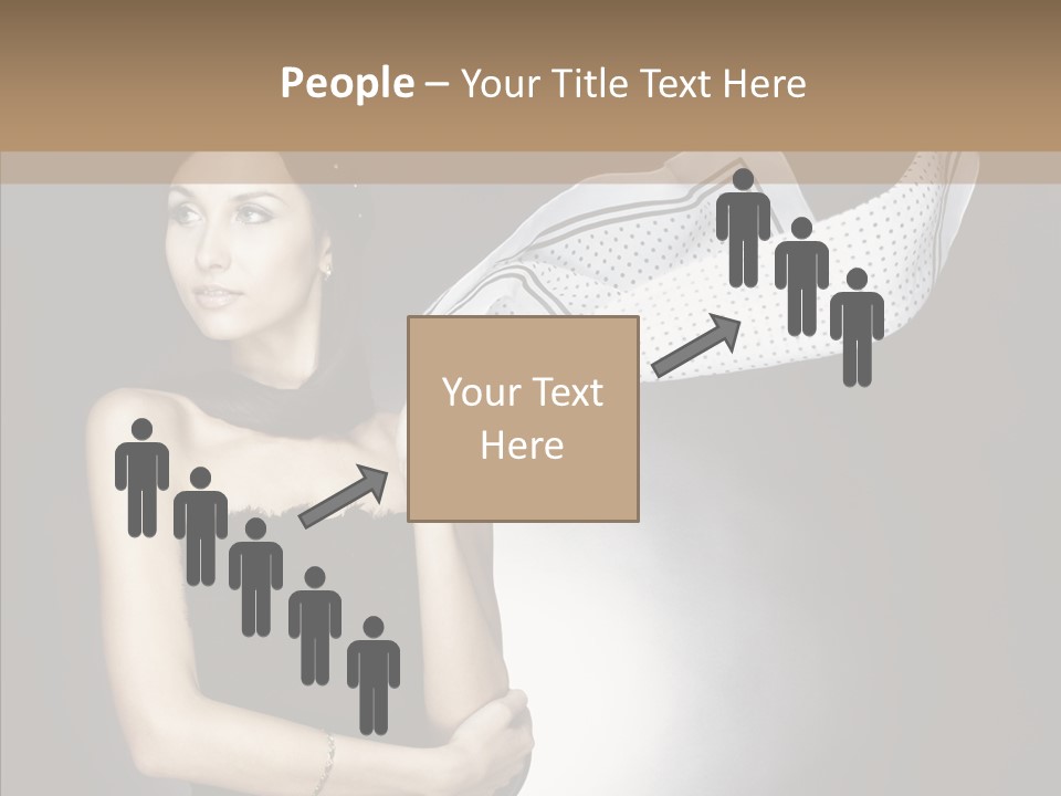 Brunette France Seductress PowerPoint Template