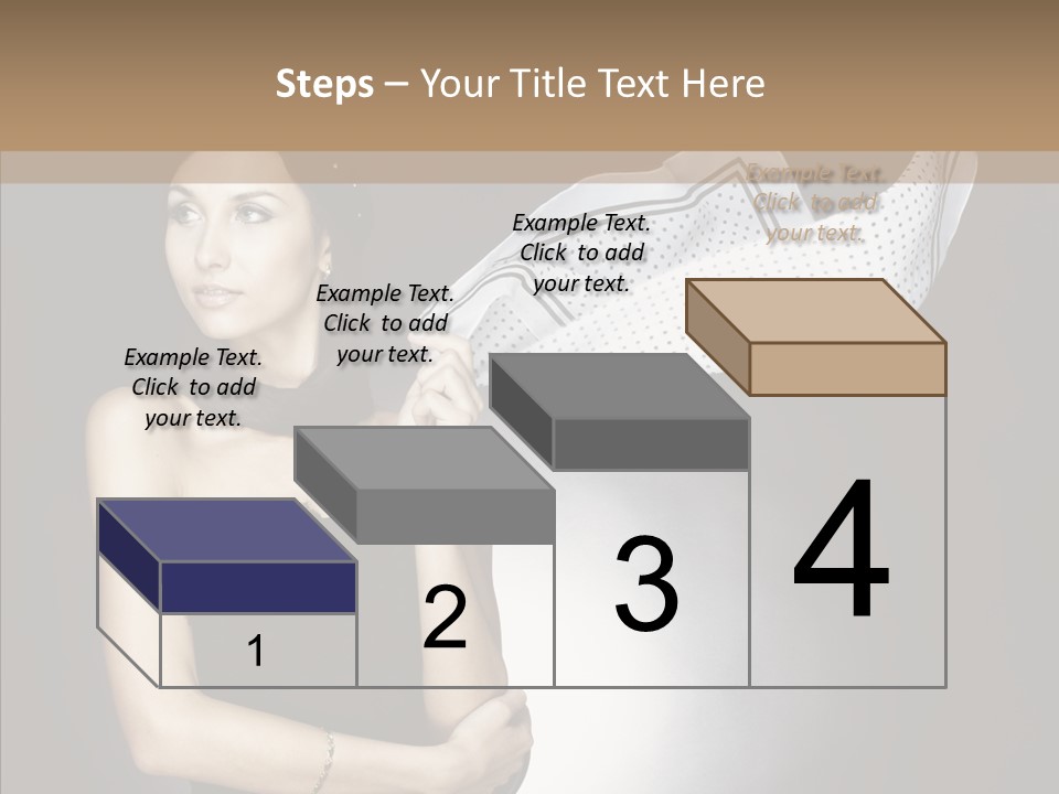 Brunette France Seductress PowerPoint Template