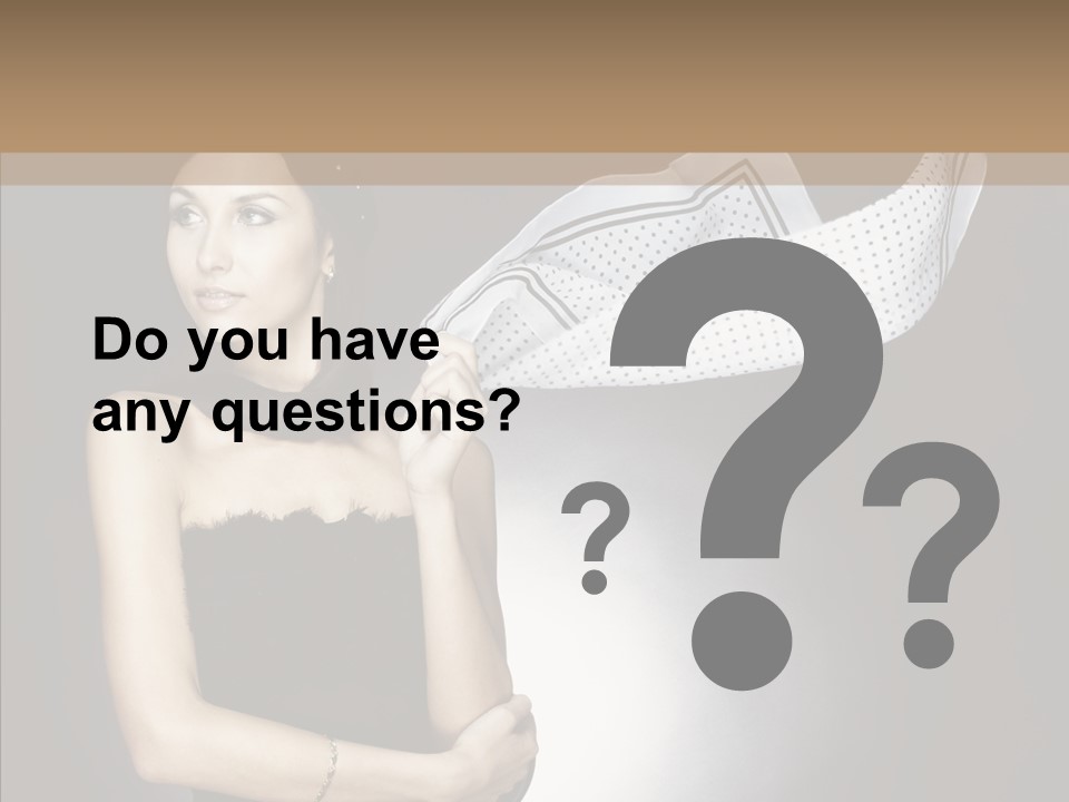 Brunette France Seductress PowerPoint Template