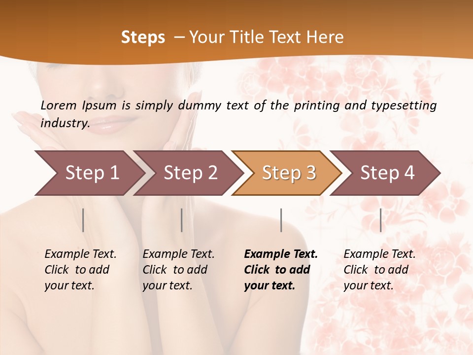 Body Wellbeing Towel PowerPoint Template