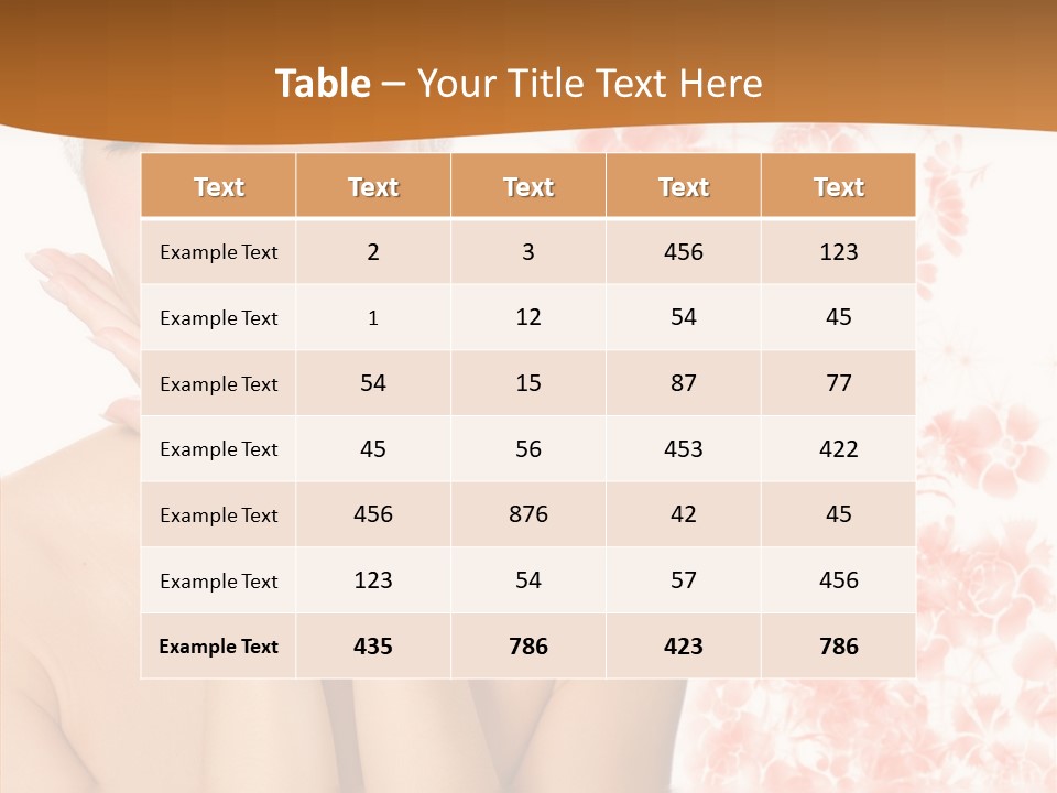 Body Wellbeing Towel PowerPoint Template