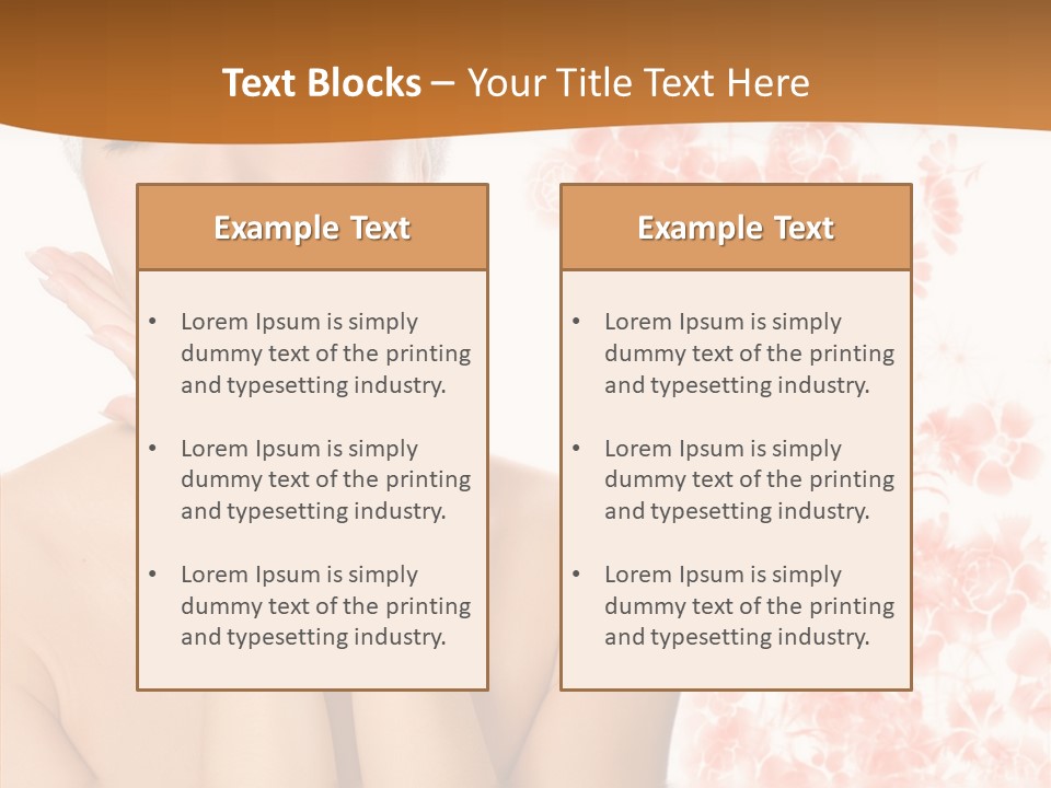 Body Wellbeing Towel PowerPoint Template