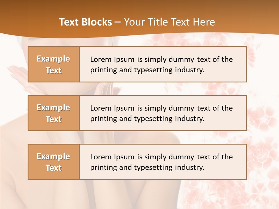 Body Wellbeing Towel PowerPoint Template