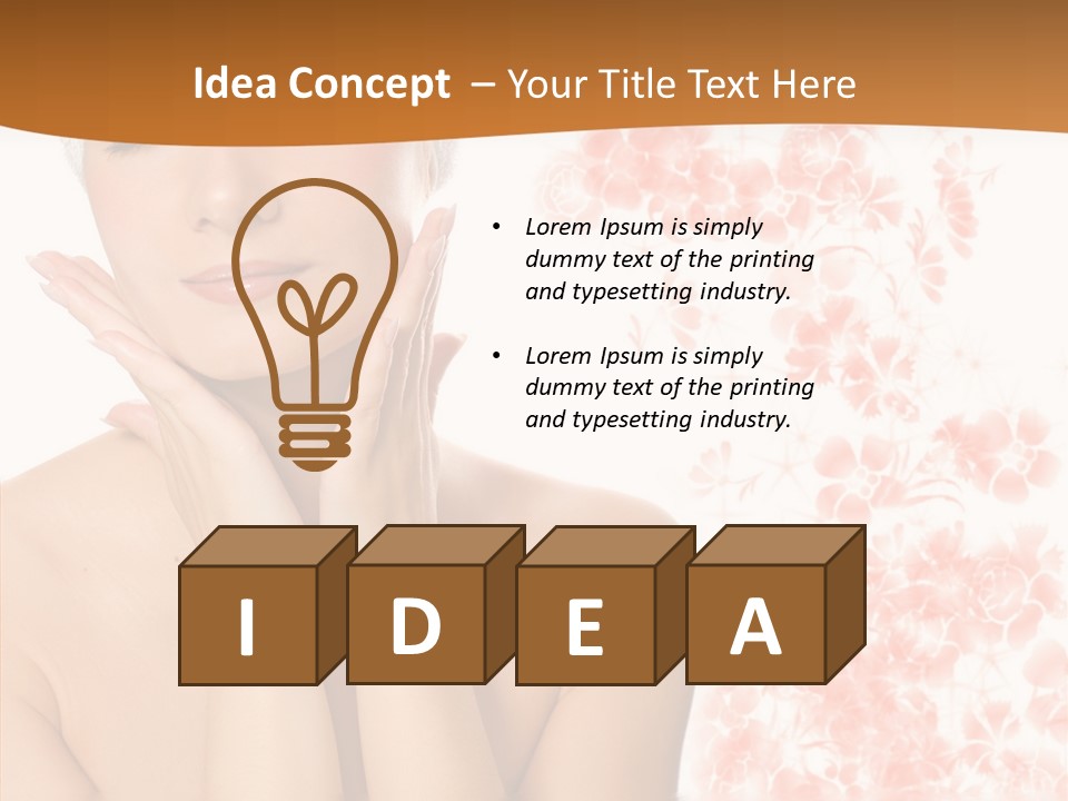 Body Wellbeing Towel PowerPoint Template