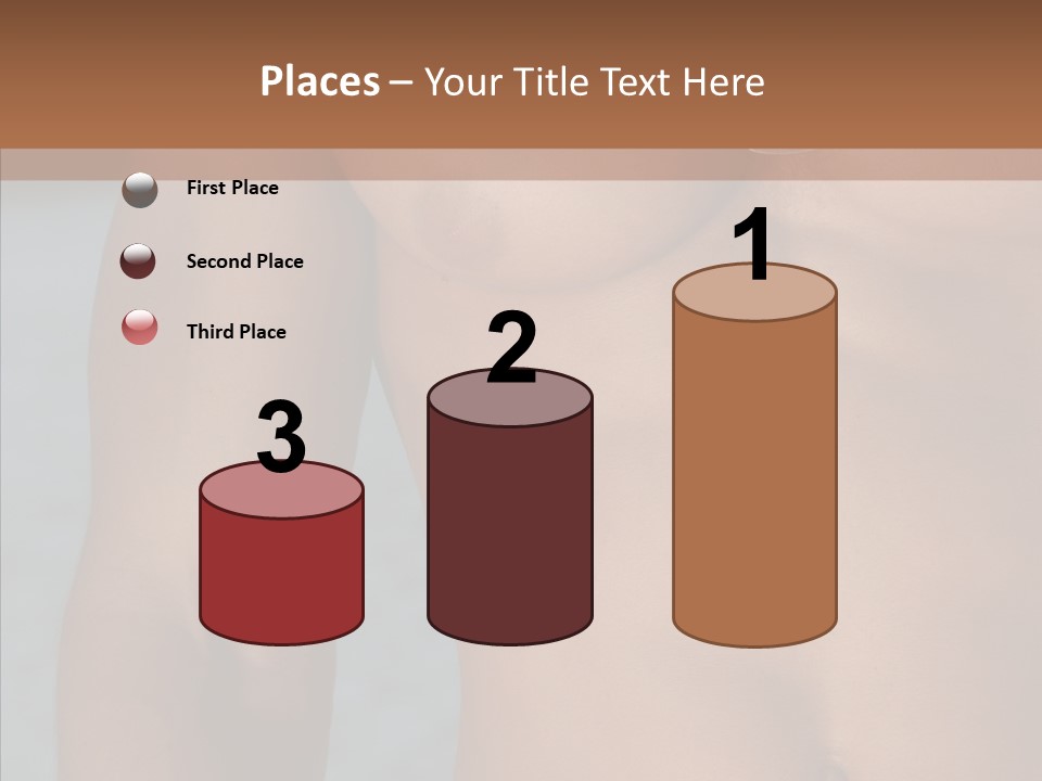 Naked Athletic Hunk PowerPoint Template