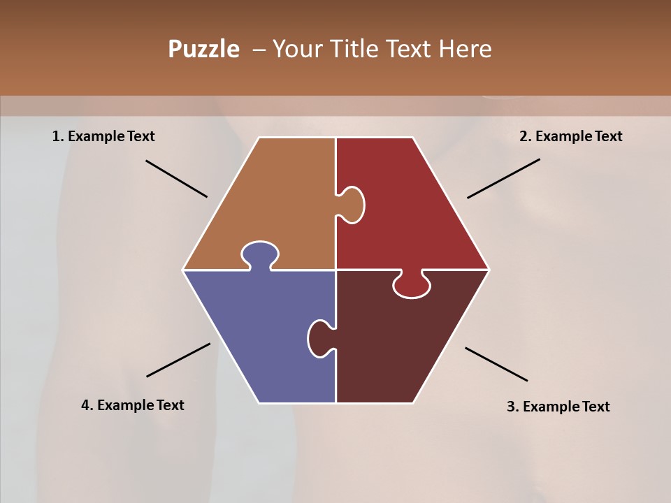 Naked Athletic Hunk PowerPoint Template