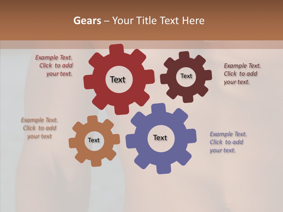 Naked Athletic Hunk PowerPoint Template