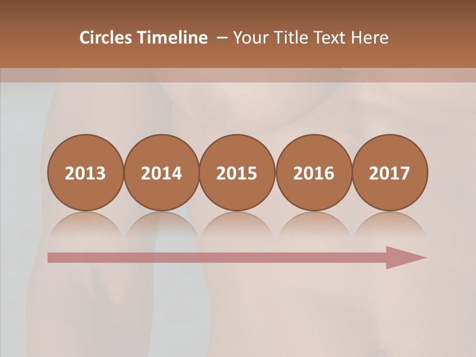 Naked Athletic Hunk PowerPoint Template