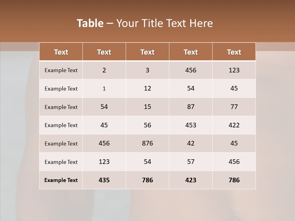 Naked Athletic Hunk PowerPoint Template