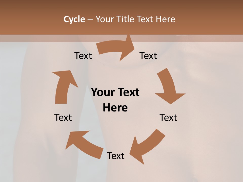 Naked Athletic Hunk PowerPoint Template