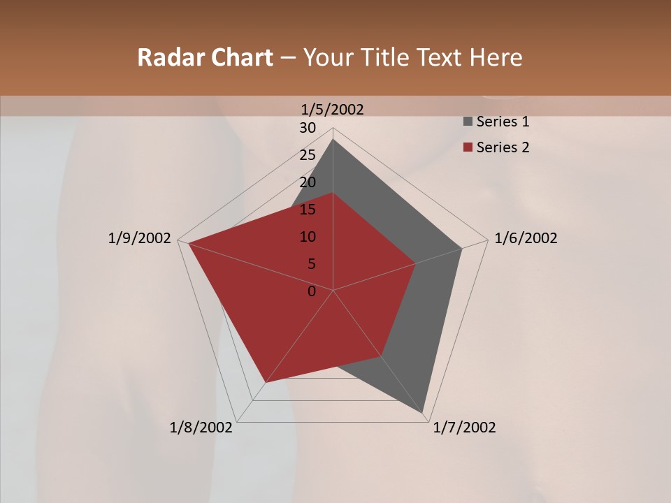 Naked Athletic Hunk PowerPoint Template