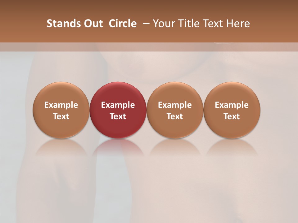 Naked Athletic Hunk PowerPoint Template