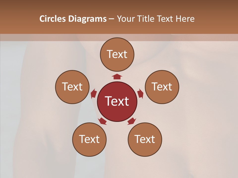 Naked Athletic Hunk PowerPoint Template