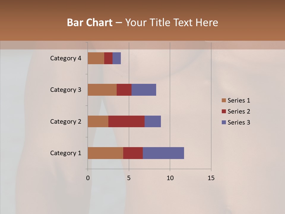Naked Athletic Hunk PowerPoint Template