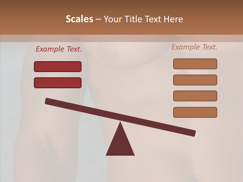 Naked Athletic Hunk PowerPoint Template