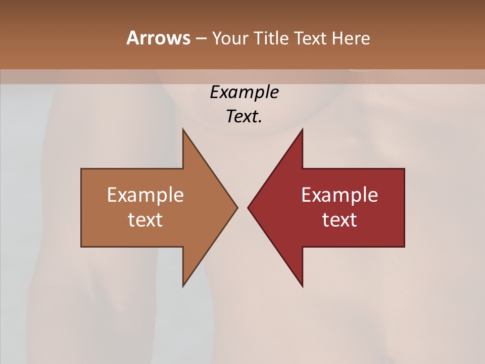 Naked Athletic Hunk PowerPoint Template