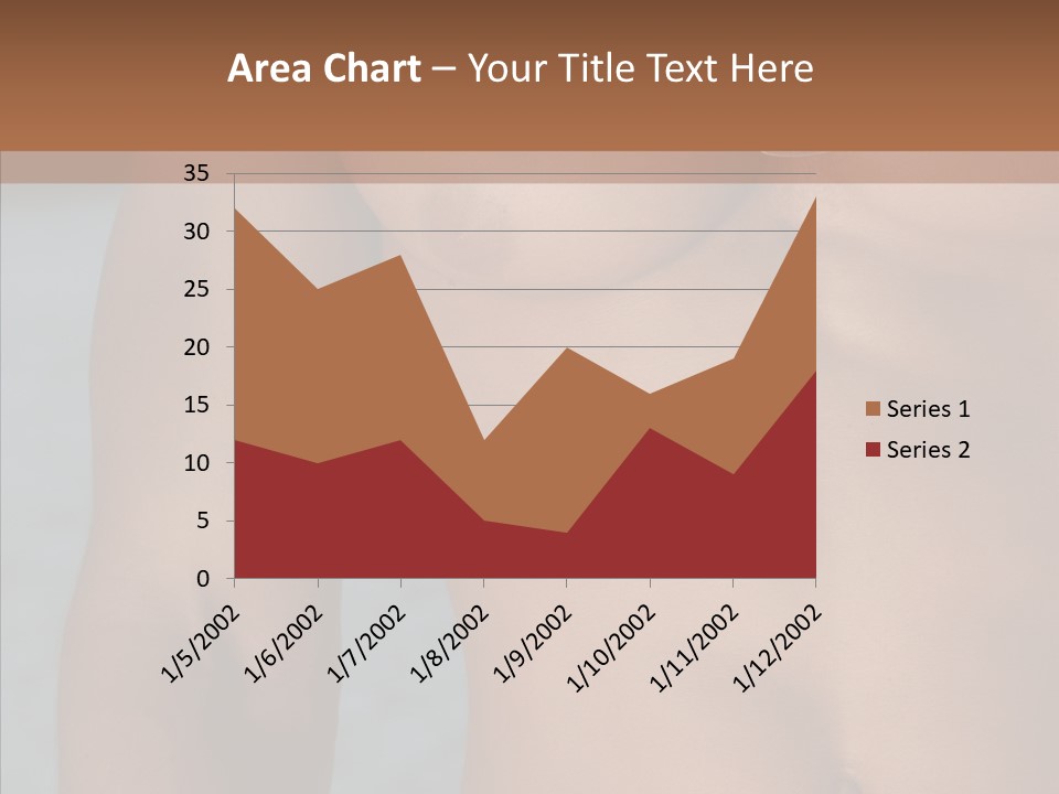 Naked Athletic Hunk PowerPoint Template