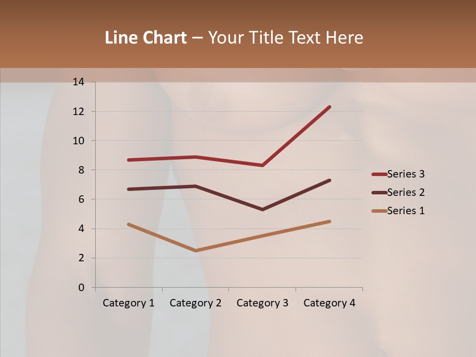 Naked Athletic Hunk PowerPoint Template