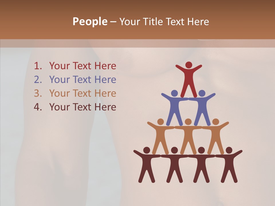 Naked Athletic Hunk PowerPoint Template