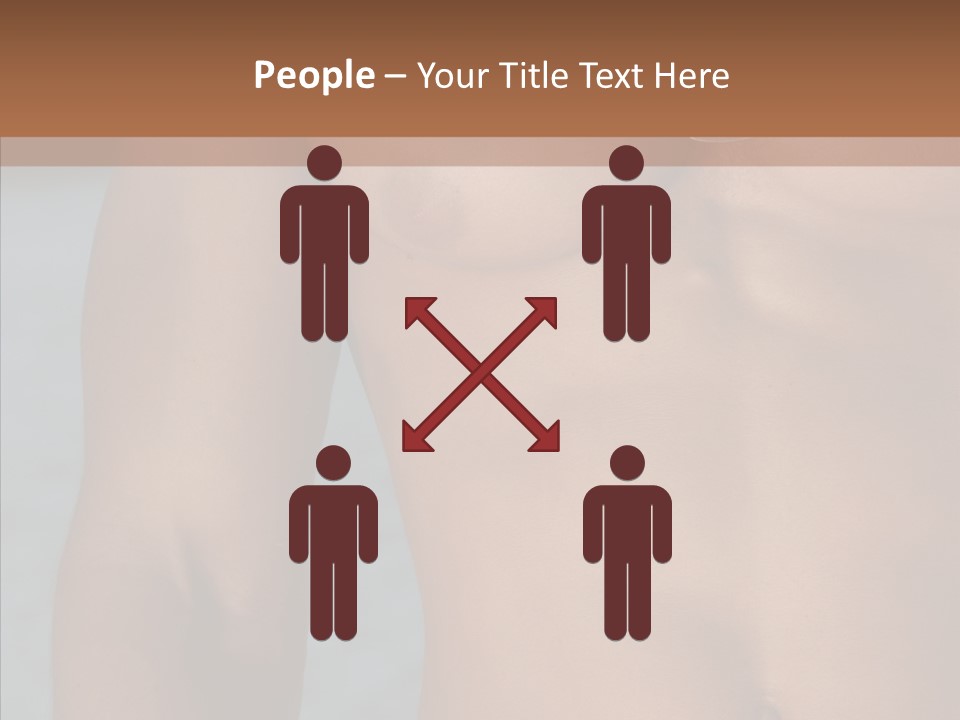 Naked Athletic Hunk PowerPoint Template