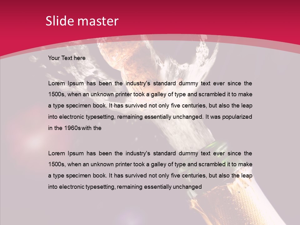 Close Splashing Colour PowerPoint Template