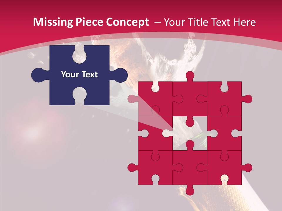 Close Splashing Colour PowerPoint Template