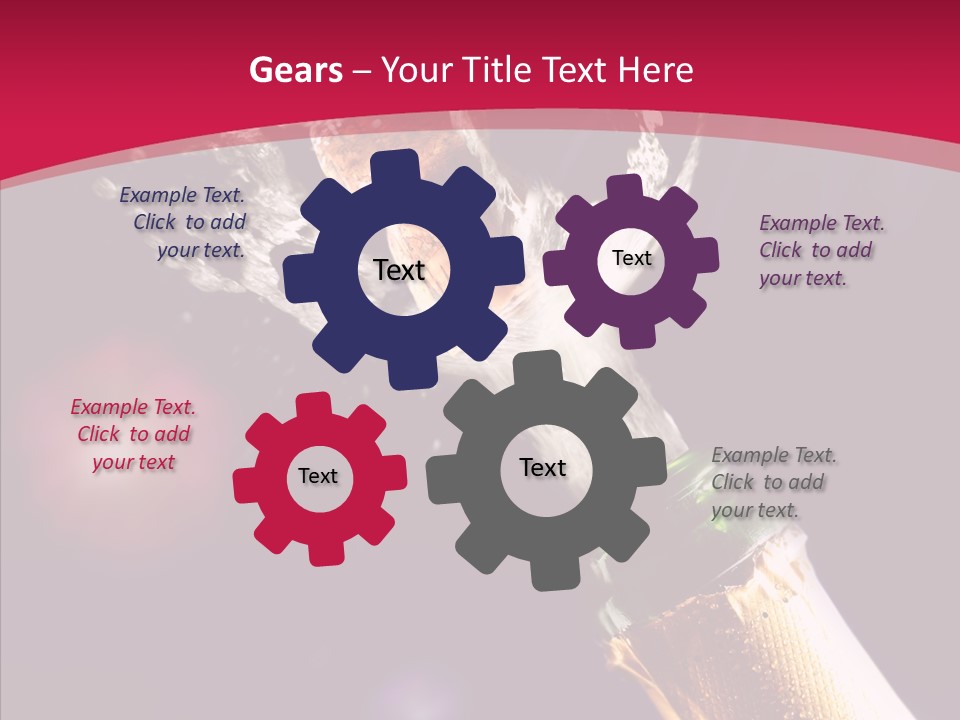 Close Splashing Colour PowerPoint Template