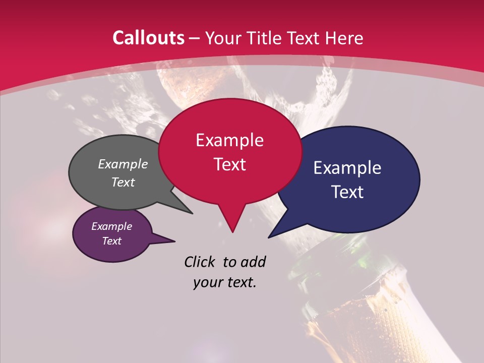 Close Splashing Colour PowerPoint Template