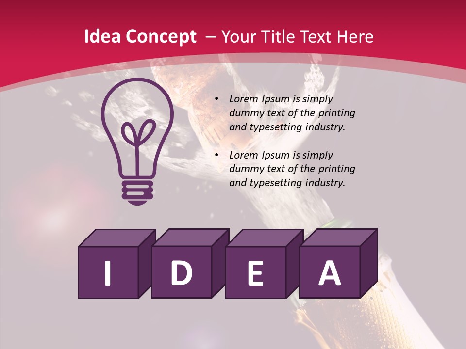 Close Splashing Colour PowerPoint Template