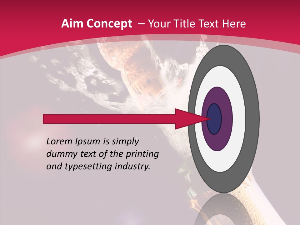 Close Splashing Colour PowerPoint Template