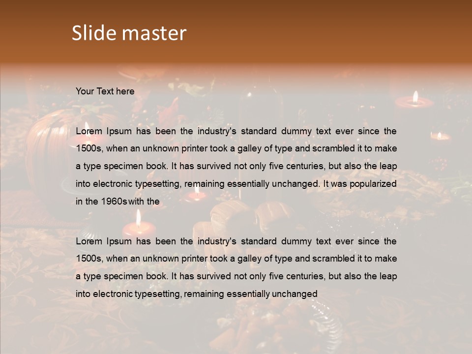 Thanks Candles Turkey PowerPoint Template