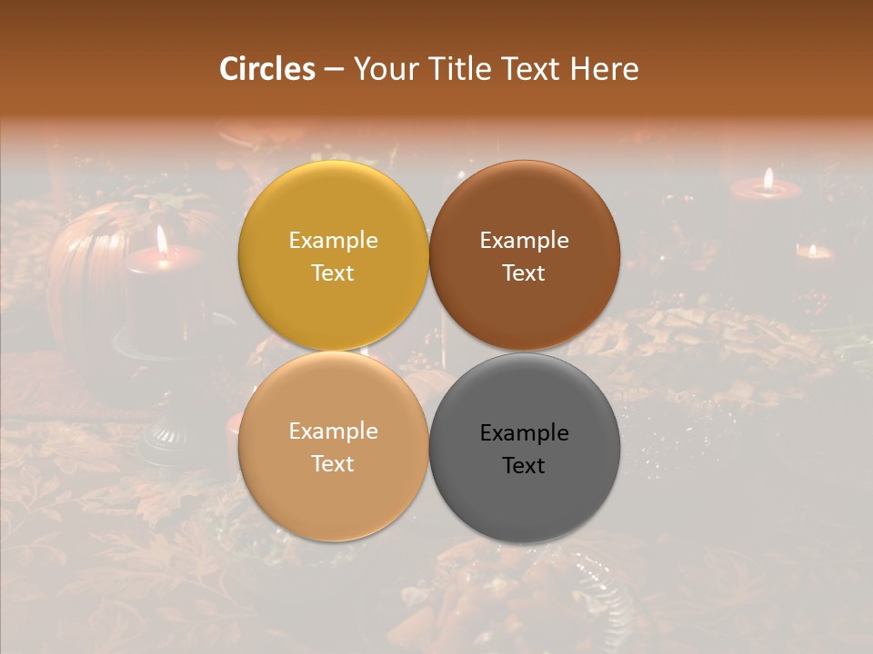 Thanks Candles Turkey PowerPoint Template