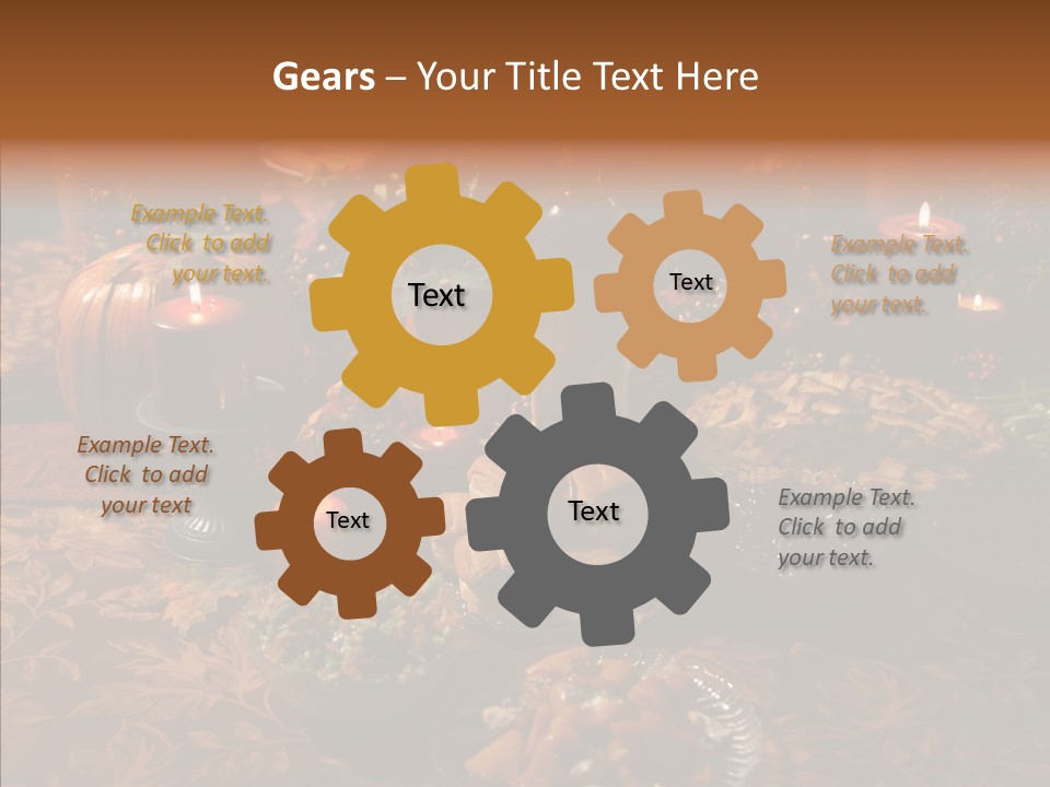 Thanks Candles Turkey PowerPoint Template