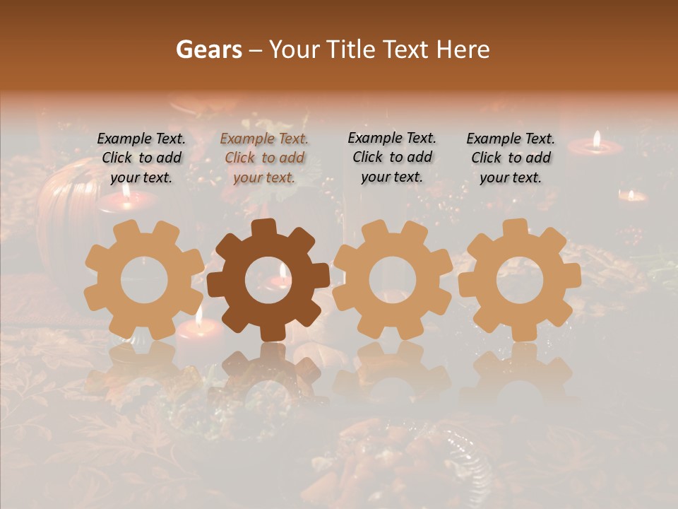 Thanks Candles Turkey PowerPoint Template