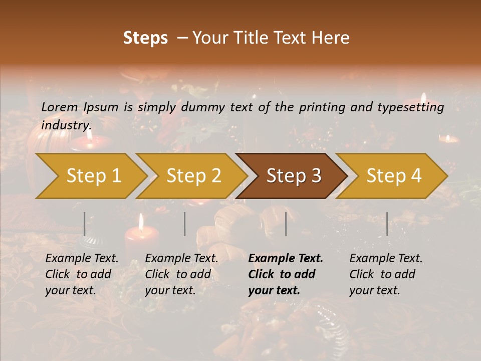 Thanks Candles Turkey PowerPoint Template