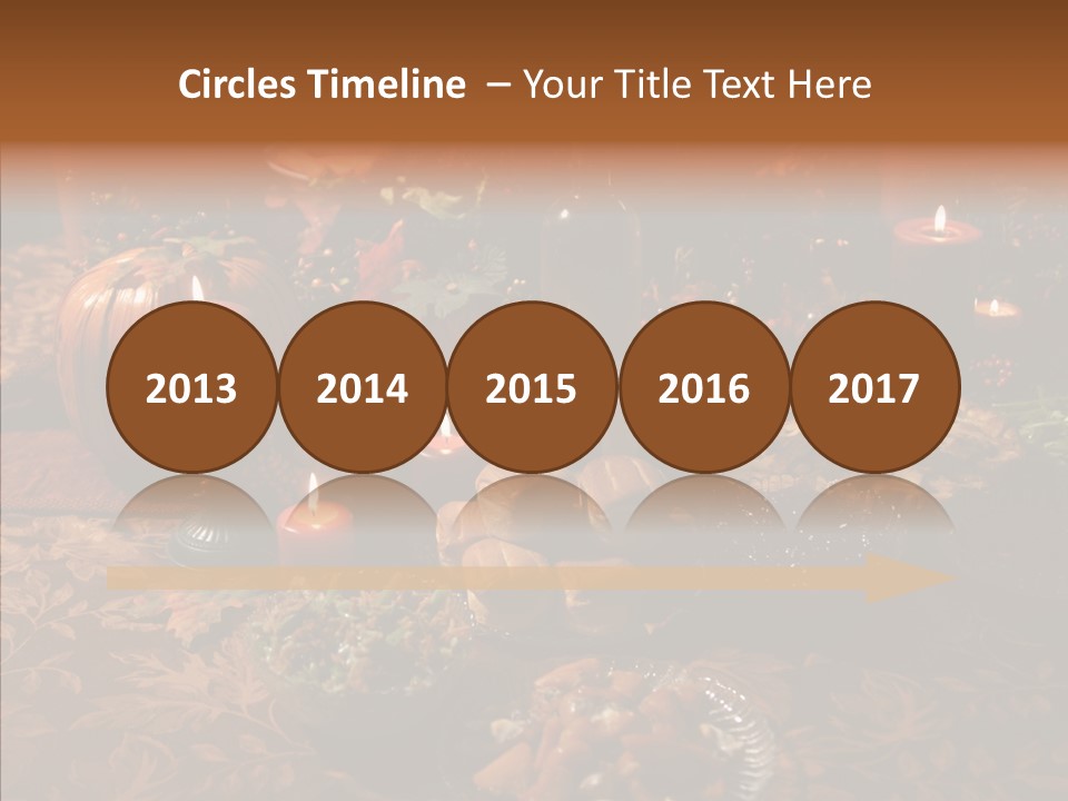 Thanks Candles Turkey PowerPoint Template