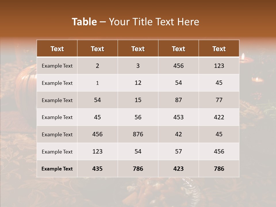 Thanks Candles Turkey PowerPoint Template
