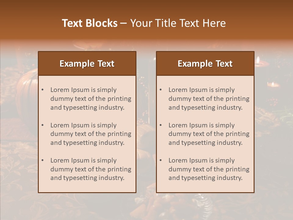 Thanks Candles Turkey PowerPoint Template