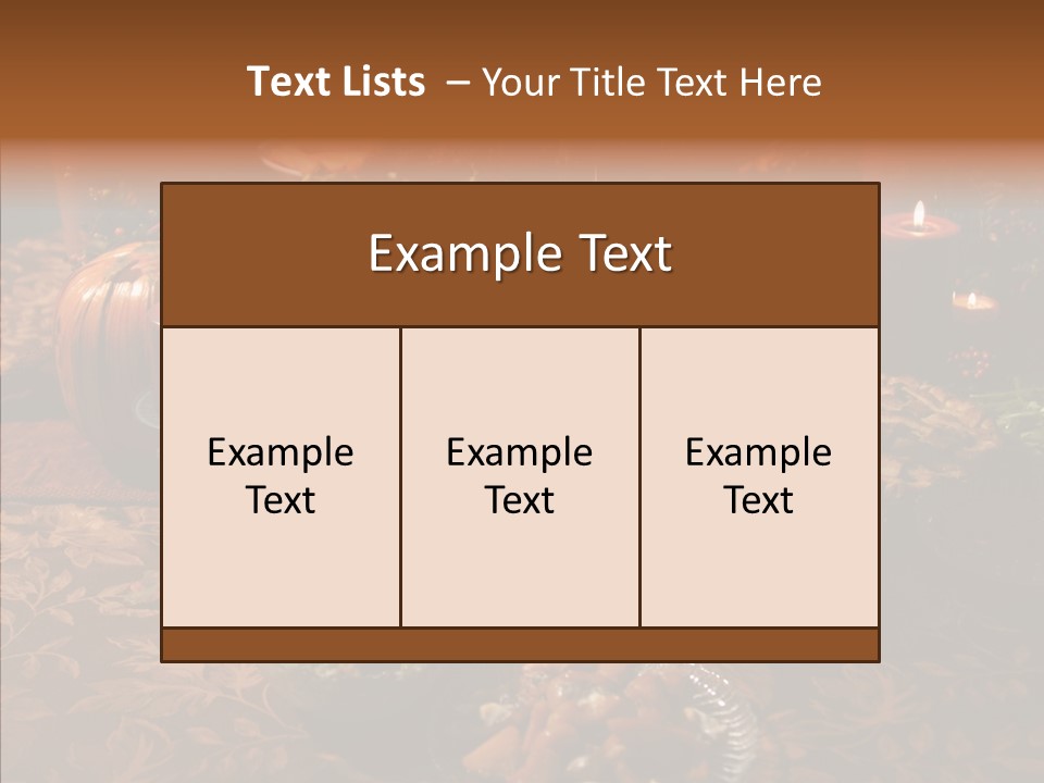 Thanks Candles Turkey PowerPoint Template