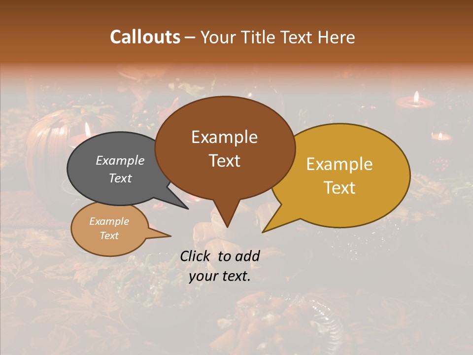Thanks Candles Turkey PowerPoint Template