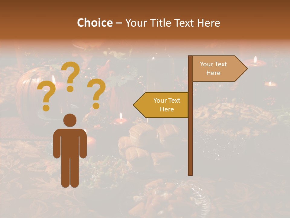 Thanks Candles Turkey PowerPoint Template