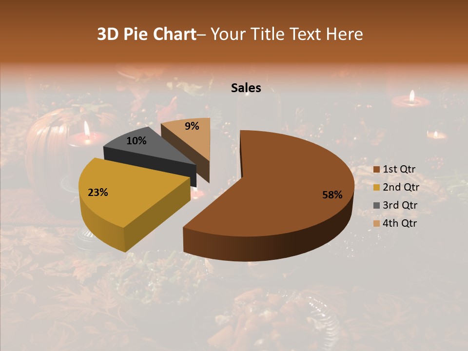 Thanks Candles Turkey PowerPoint Template