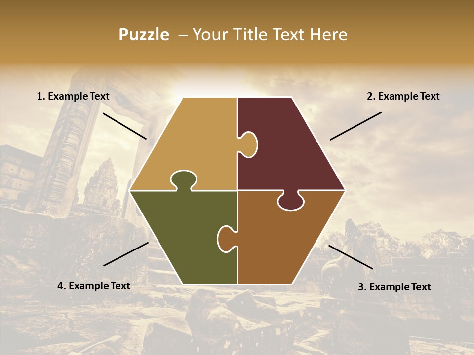 Carving Cambodian Mono PowerPoint Template