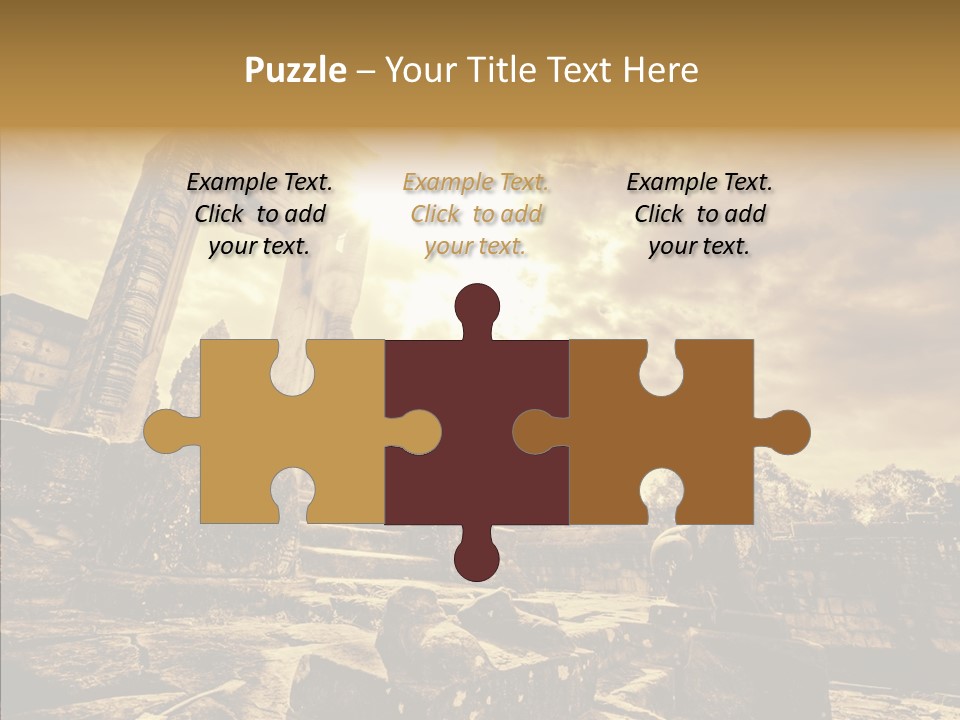 Carving Cambodian Mono PowerPoint Template