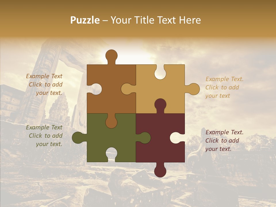 Carving Cambodian Mono PowerPoint Template