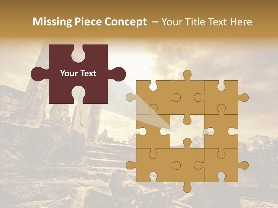 Carving Cambodian Mono PowerPoint Template