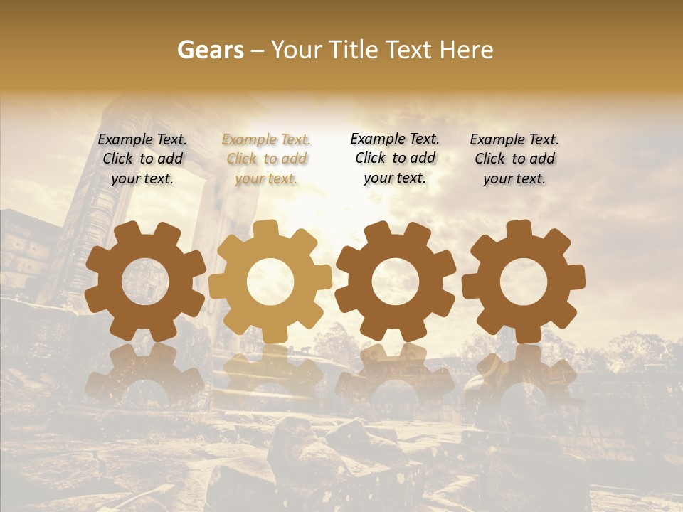 Carving Cambodian Mono PowerPoint Template