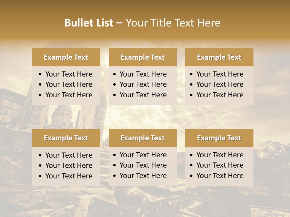 Carving Cambodian Mono PowerPoint Template