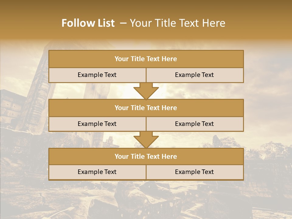 Carving Cambodian Mono PowerPoint Template